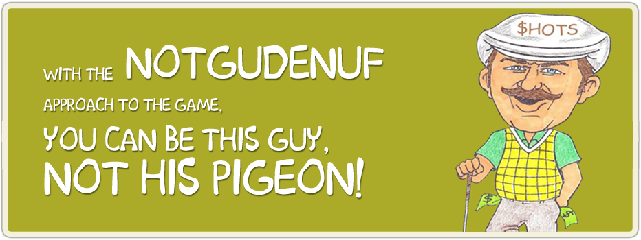 With the NotGudEnuf approach to the game, you can be this guy, not this pigeon!
