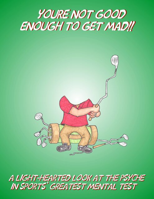 Classic white golf cover personalized golf cartoon scene